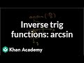 Understanding Sine and Arcsine Functions