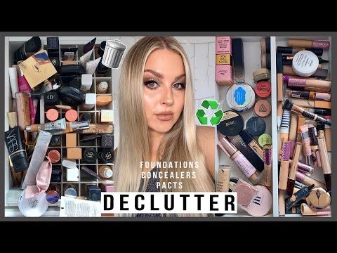 DECLUTTER! ?? foundations and concealers! ? MAKEUP ORGANISATION 2021