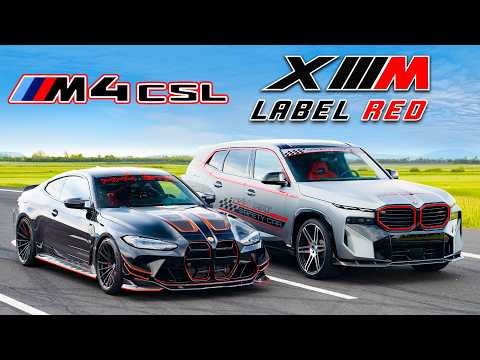 BMW XM Label Red vs M4 CSL Tunados: CORRIDA DE ARRANCADA