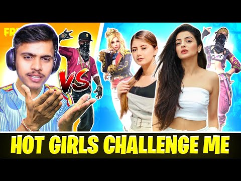 Me Vs 4 Pro girls 😨❤️ - grandmaster girls call me noob || papa ki pari ka attitude 😤 - free fire