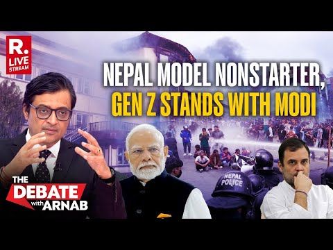 Debate With Arnab LIVE: Rahul Eyes Nepal Model But Gen Z Stands With Modi