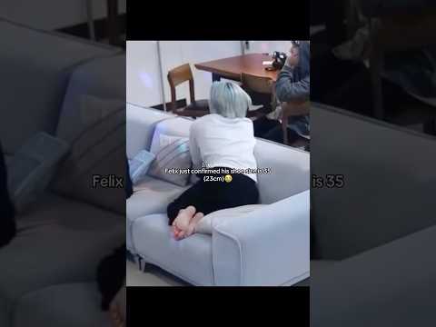 I SHARE THE SAME SHOES SIZE with Lix🤣❤️ #felix #straykids #skz #skzedit #shorts #viral #kpopskz