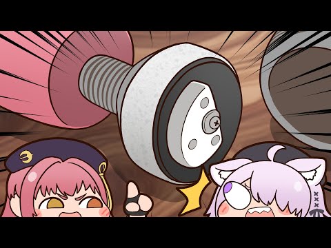 【手描き】マリンの壊れた電●【宝鐘マリン/猫又おかゆ/ホロライブ切り抜き/切り抜き漫画】