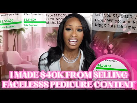 SELLING PEDICURE PHOTO / CONTENT MADE ME $40,000??? *FACELESS* !!!!! #SoftLifeOrNoLife 🌸🦶🏾✨💅🏾💰