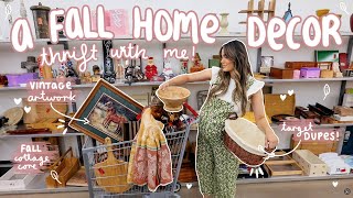 THRIFTING FALL HOME DECOR 🍂 cozy home finds for those cozy fall vibes!