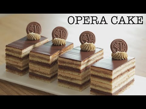 이 우아한 맛에 빠집니다. 오페라 케이크 만들기 /Heavenly Opera Cake.