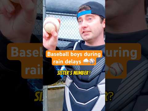 Baseball boys during rain delays #baseballboy #baseballlife #comedy