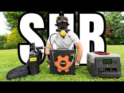 Novità Tecnologiche Subacquee DIDEEP con Bombola Maschera Full Face e Compressore Elettrico!