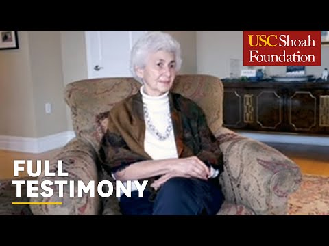 Jewish Holocaust Survivor Selma Rossen | Last Chance Testimony Initiative | USC Shoah Foundation