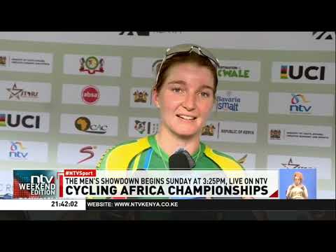 YouTube video thumbnail: South Africa's Hayley Preen Wins Women's Road Race Event at CAC Road Cycling African Championships