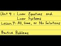 Linear Equations and Their Properties