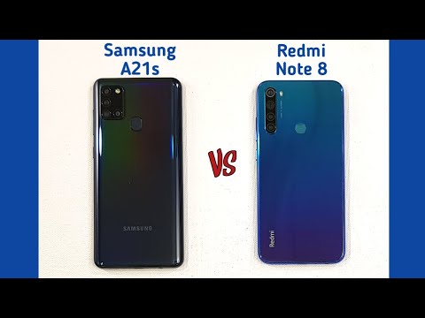 (ENGLISH) Samsung Galaxy A21s vs Redmi Note 8 Speed Test & Camera Comparison