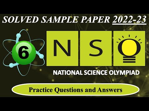 CLASS 6 | NSO 2022-23 | National Science Olympiad Exam | Solved Sample Paper | Olympiad Preparation