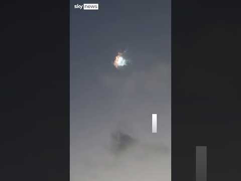 Moment SpaceX's Starship explodes
