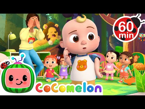 Peek-a-Boo Animal Masks! 🦁 JJ Surprises the Class! | Cocomelon | Party Playtime Nursery Rhymes