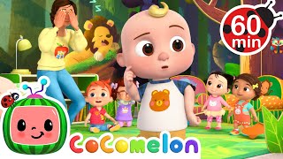 Peek-a-Boo Animal Masks! 🦁 JJ Surprises the Class! | Cocomelon | Party Playtime Nursery Rhymes
