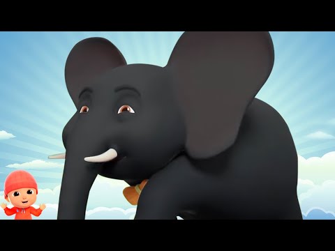 एक मोटा हाथी, Ek Mota Hathi, Hindi Kids Song For Children and Elephant Cartoon