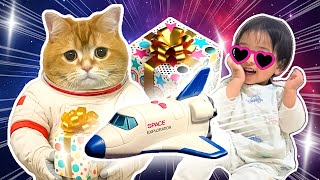 Cat on a Mission: Making Little Bro’s Wishes Come True! 🚀🚓 🚌 🚛