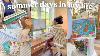 getting back on track, productive sessions & thrifting!🎧🧺