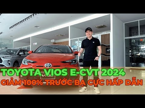 Toyota Vios 2024 1.5 E CVT màu đỏ CỰC ĐẸP - Giá chỉ từ 488 triệu tại Toyota Đà Nẵng