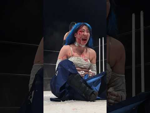 蛍光灯の上で受け身を取り返す【世羅りさ】【佐々木貴】【プロミネンス第23戦 〜プロミネンス旗揚げ2周年記念大会〜】【玉川ボール】#shorts