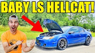 I Turned My Boosted 4 Banger Saturn Into A Baby LS HELLKITTEN With BIG CAMS & A New Trans!