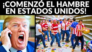 ¡Comenzó el hambre en EE.UU! Estadounidenses ya no pueden comprar nada
