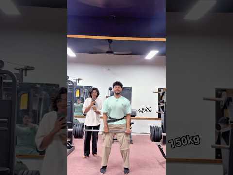 Deadlift challenge for 20,000 thousand 150kg weight😱 #challenge #shorts