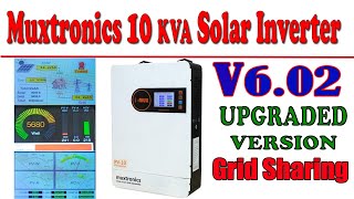 Muxtronics 10KVA Solar Inverter Upgraded Version V6.02