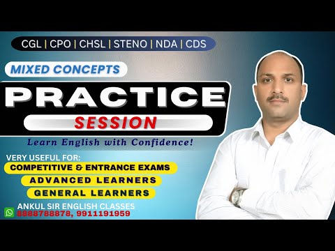 CONCEPT PRACTICE 1|| ENGLISH CONCEPTS || ANKUL SIR