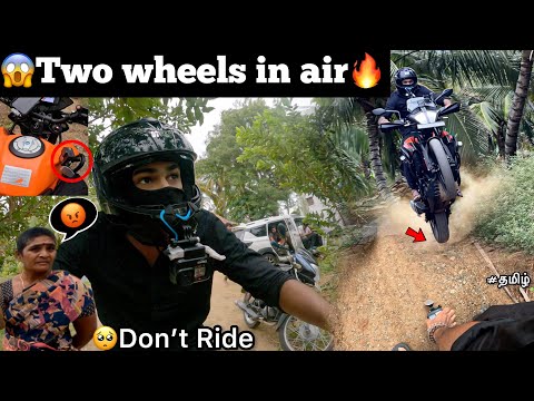 😡Amma said Don’t Ride here🥺 but bike flying in air🔥| Ruling the ktm adv 390 | TTF | Tamil |