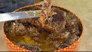 AĞRI’DA YARIM ASIRDIR BALCILIK YAPAN SUZAN TEYZE İLE POLENLİ BAL TADIMI #bal #polen #ağrı