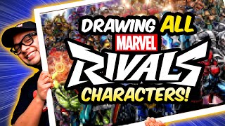 MARVEL ARTIST draws ALL MARVEL RIVALS CHARACTERS (Season 1)!
