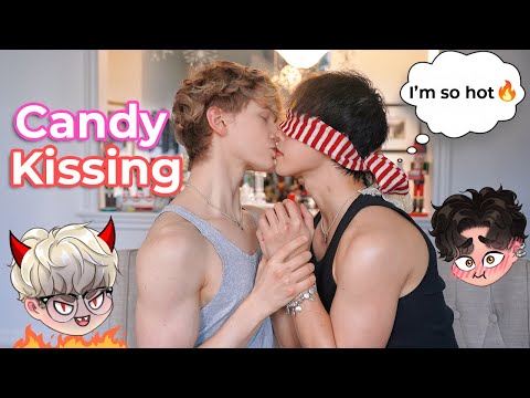 So Hot 🔥 Candy Kissing Challenge 🥰 Cute Gay Couple Sweet Kiss