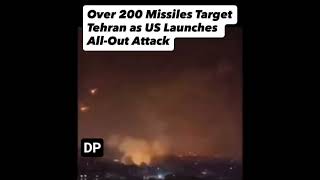🚨 BREAKING: Over 200 missiles bombard Tehran in an all-out blitz attack