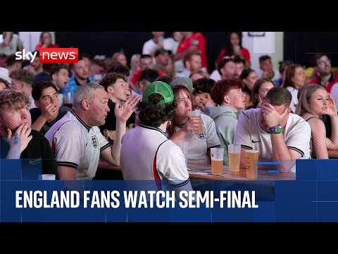Fans arrive for England vs Argentina World Cup semi-final
