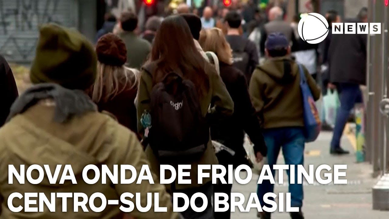 Nova onda de frio atinge centro sul do Brasil