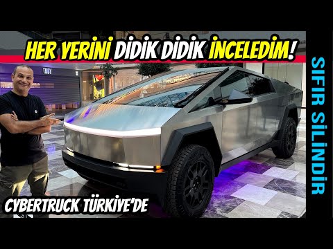 Tesla Cybertruck Türkiye’de | içini, dışını, her yerini inceledim.