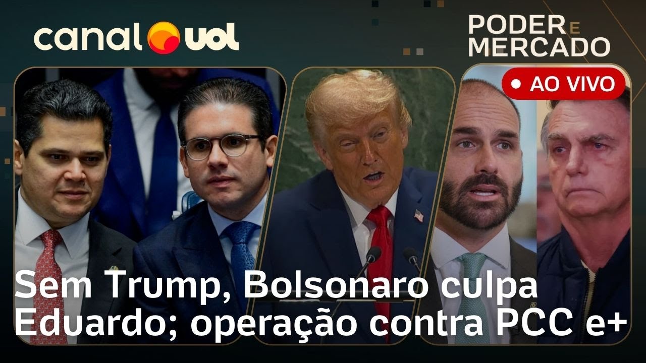 Bolsonaro culpa Eduardo ao perder respaldo de Trump; impasse da anistia; operação contra PCC e mais