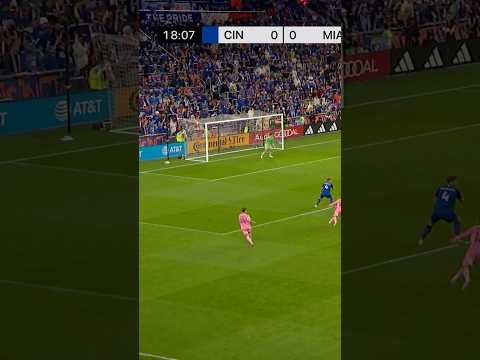 Toto’s cross ➡️ Messi’s header to open the score #intermiamicf #intermiami #mls #messi