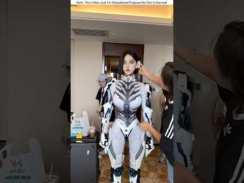 Girl Shocks Everyone with Her Realistic Robot Prank #shortvideo