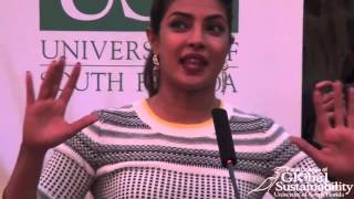 IIFA Tree Planting with Priyanka Chopra & Anil Kapoor at USF, Tampa, Florida