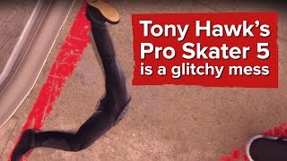 Tony Hawk\'s Pro Skater 5 is a glitchy mess