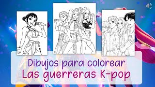 Dibujos para colorear de Las guerreras del Kpop Demon Hunters