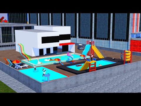 Franklin Found Tiny Swimming Pool in Indian Bike driving 3d 😱#indianbikesdriving3d #swimmingpool