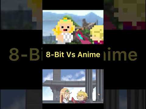 Shulk’s Sword 8-Bit Vs Anime #mangadrawing #mangastyle #animeart #mangaart #animedrawing