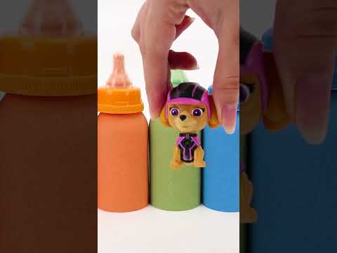 Satisfying Video l Making Rainbow Milk Bottle With Kinetic Sand Cutting ASMR #16
