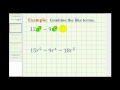 Combining Like Terms in Algebra