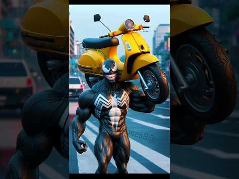 spiderman vs venom😱👿🤯 #trending #shorts #spiderman #cartoon #ai #avengers #venom #explainwithmuntaha