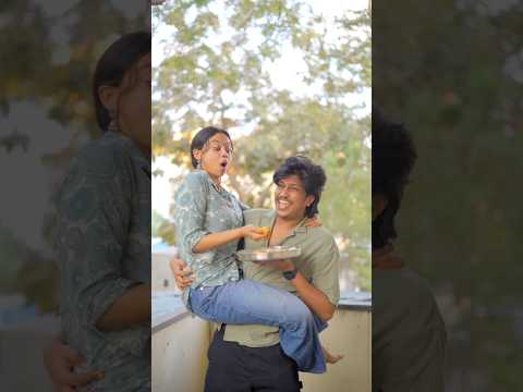 Feeding With A Purpose 🤣 Would you try this technique ?🤪 #poojashankar #nandhapooja #poojanandha